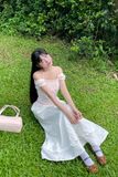 Áo kiểu nhún ngực cài nút - T1046