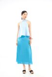 Chân váy midi vải lụa - S0131