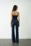  Áo ống vải jeans đắp túi - T0708 