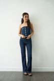 Áo ống vải jeans đắp túi - T0708