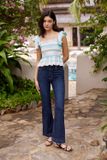 Quần jeans loe xẻ lai - Q0046