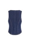 Áo gile denim có túi - T0745