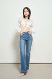  Quần jeans loe xẻ lai - Q0046 