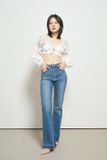 Quần jeans loe xẻ lai - Q0046