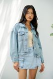  Áo khoác denim lửng dáng rộng - T0727 