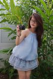 Đầm bí cổ yếm - D0591