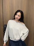 Áo nỉ lệch vai - T0996