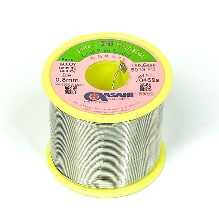 Chì hàn Lead Free 129 Asahi (SN99.3 CU0.7 0.8mm 500g)