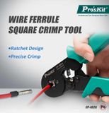 Kềm bấm cos pin rỗng Pro'skit CP-462G (0.08 – 10 mm2)