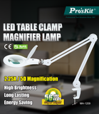Kính lúp kẹp bàn Pro'skit MA-1209LI (+5 Diop/ 2.25X)