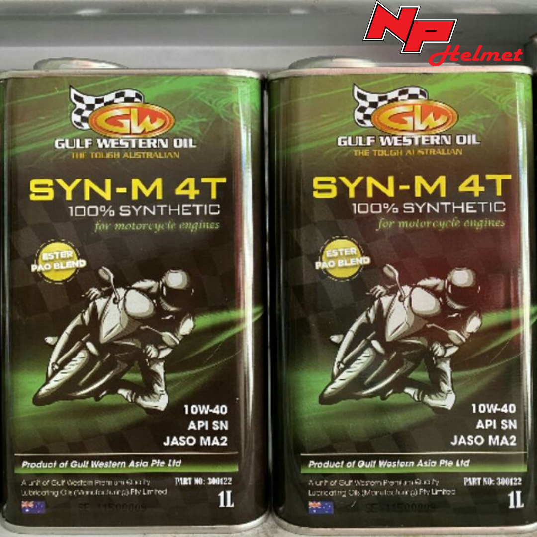  Nhớt Gulf Western Oil Syn-M 4T Ester Pao 10W40 