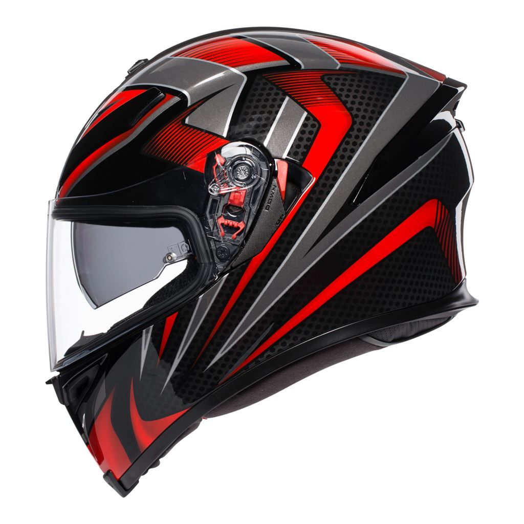 K5-S AGV ASIAN FIT HURRICANE BLACK/RED