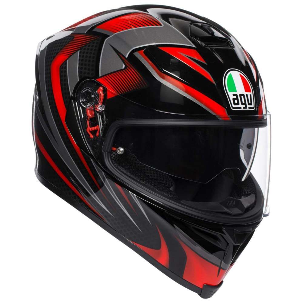 K5-S AGV ASIAN FIT HURRICANE BLACK/RED