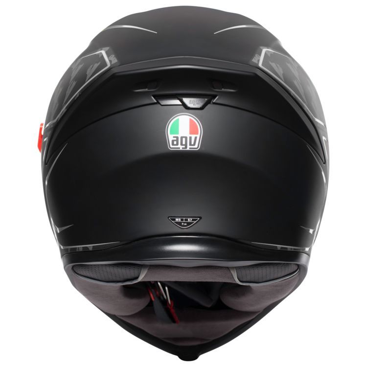 K5-S AGV ASIAN FIT TORNADO BLACK/SILVER
