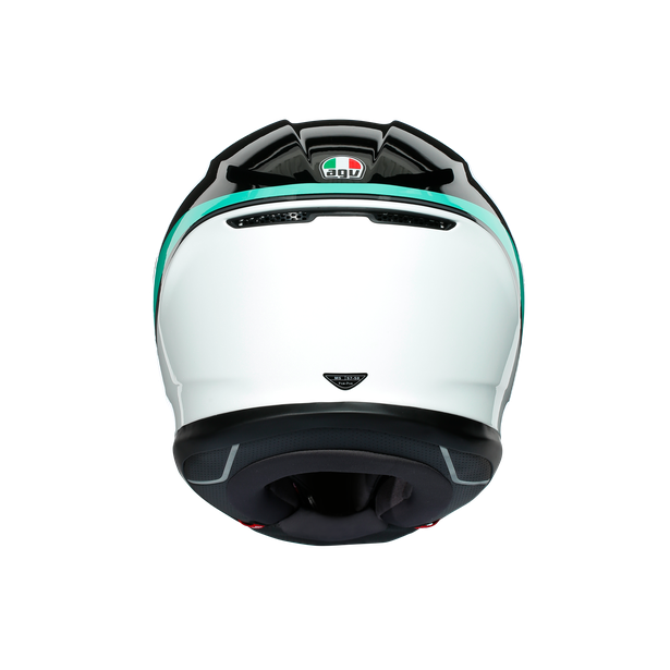 K6 AGV MINIMAL BLACK/PEARL WHITE/AQUA
