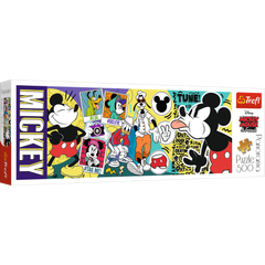 Tranh ghép hình Trefl 29511 - 500 mảnh Panorama  Disney Mickey Mouse and Friends