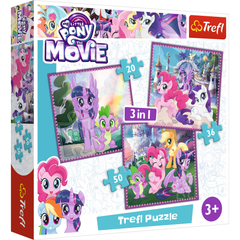 Tranh ghép hình 3 trong 1 Trefl 34823 - Tình bạn diệu kì My little Pony (jigsaw puzzle)