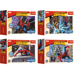 Combo 4 tranh ghép hình mini 54 mảnh Trefl 54101 Người nhện Spiderman Marvel