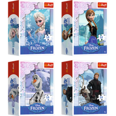 Combo 4 tranh ghép hình mini 54 mảnh Trefl 54141 Frozen Công chúa băng giá Elsa Anna