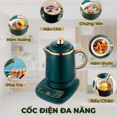 Nồi chưng yến cách thủy, nấu cháo, nồi hầm đa năng Philiger dung tích 800ml PHIÊN BẢN TIẾNG VIỆT