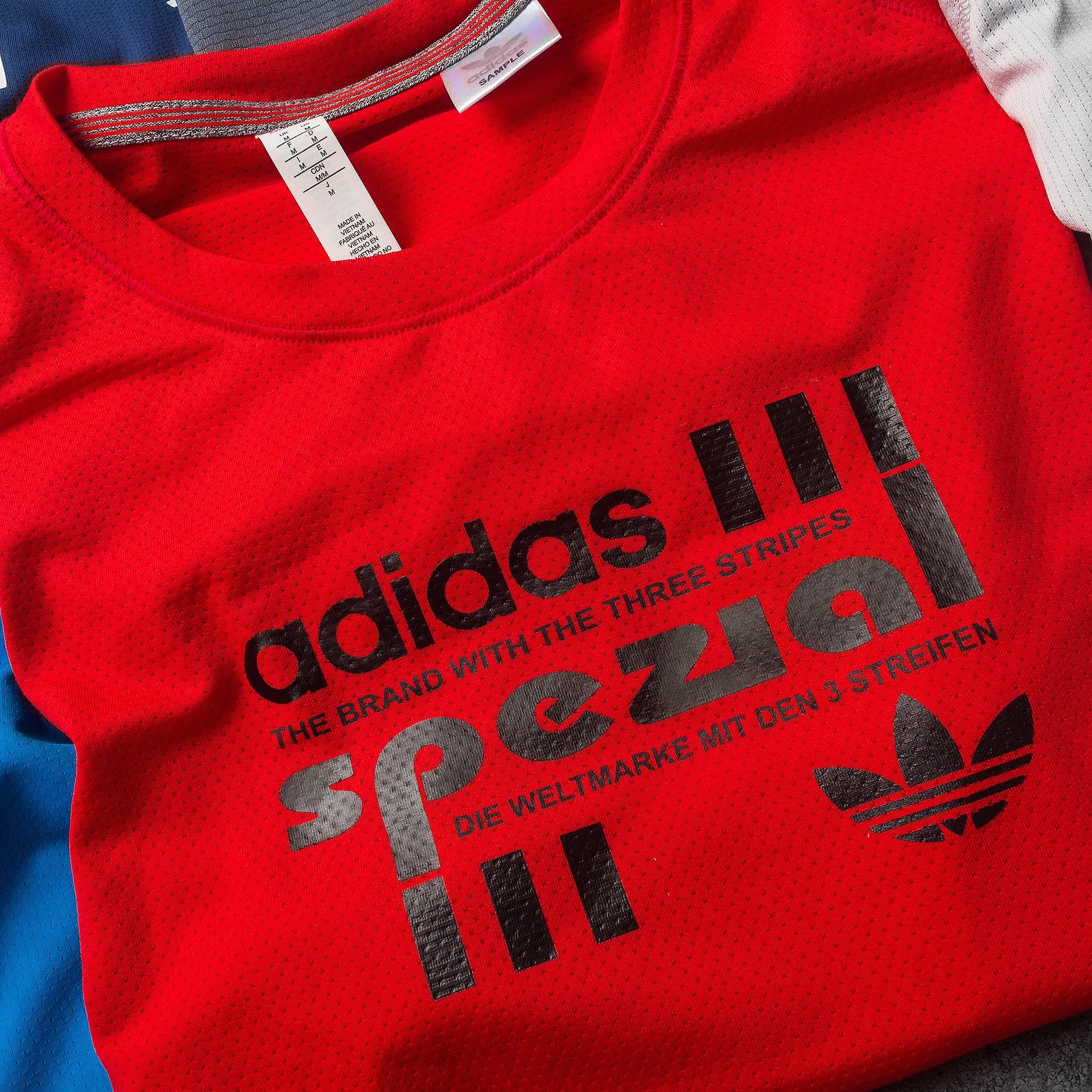 Áo nam adidas lưới kim in ngực