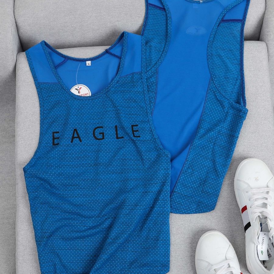 Áo tank top nữ Eagle phối lưới - Hồng Dạ Quang