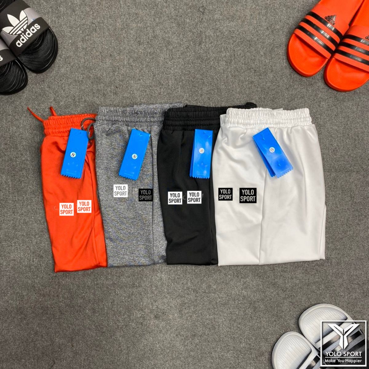 Quần dài jogger adidas 2 sọc ống