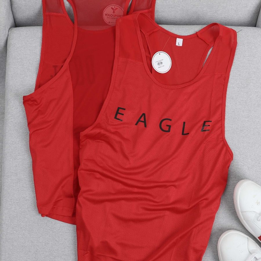 Áo tank top nữ Eagle phối lưới - Xám