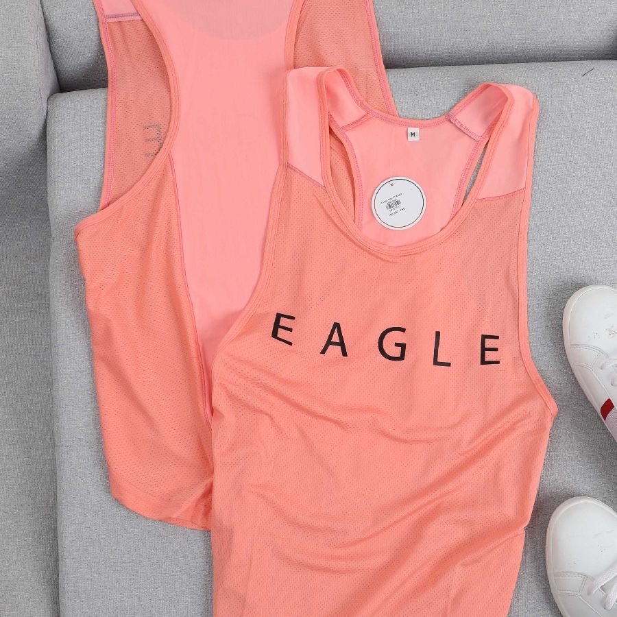 Combo 2 Áo tank top nữ Eagle phối lưới - Hồng Dạ Quang