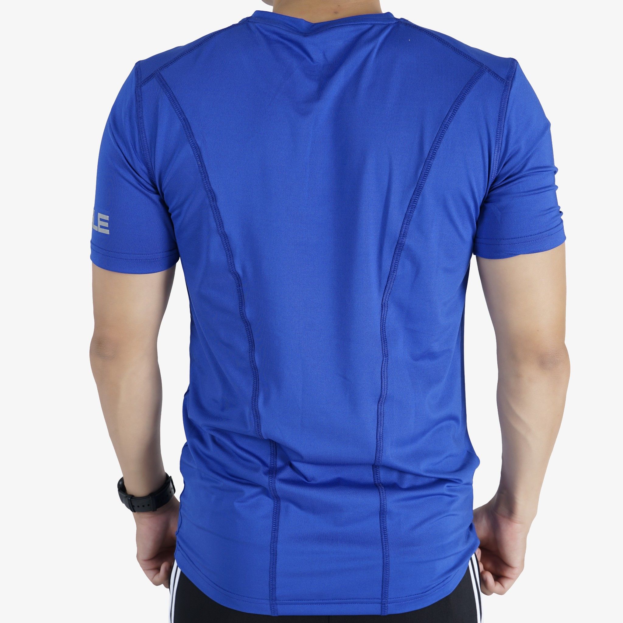 Áo nam Eagle logo nổi ép tay - Xanh Bích