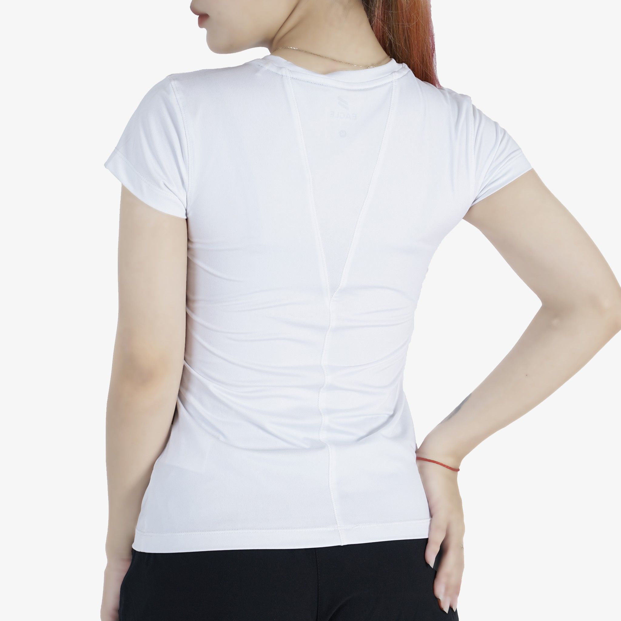 Áo nữ Premium Eagle Cool Flex logo thêu - Trắng