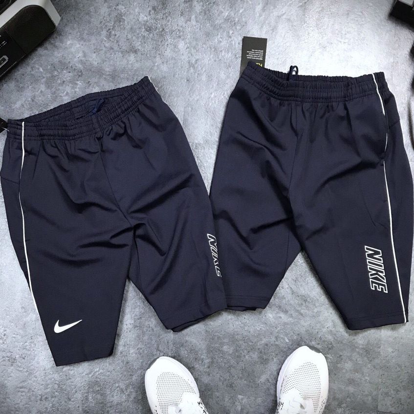 Quần đùi thun Nike 1 sọc trắng
