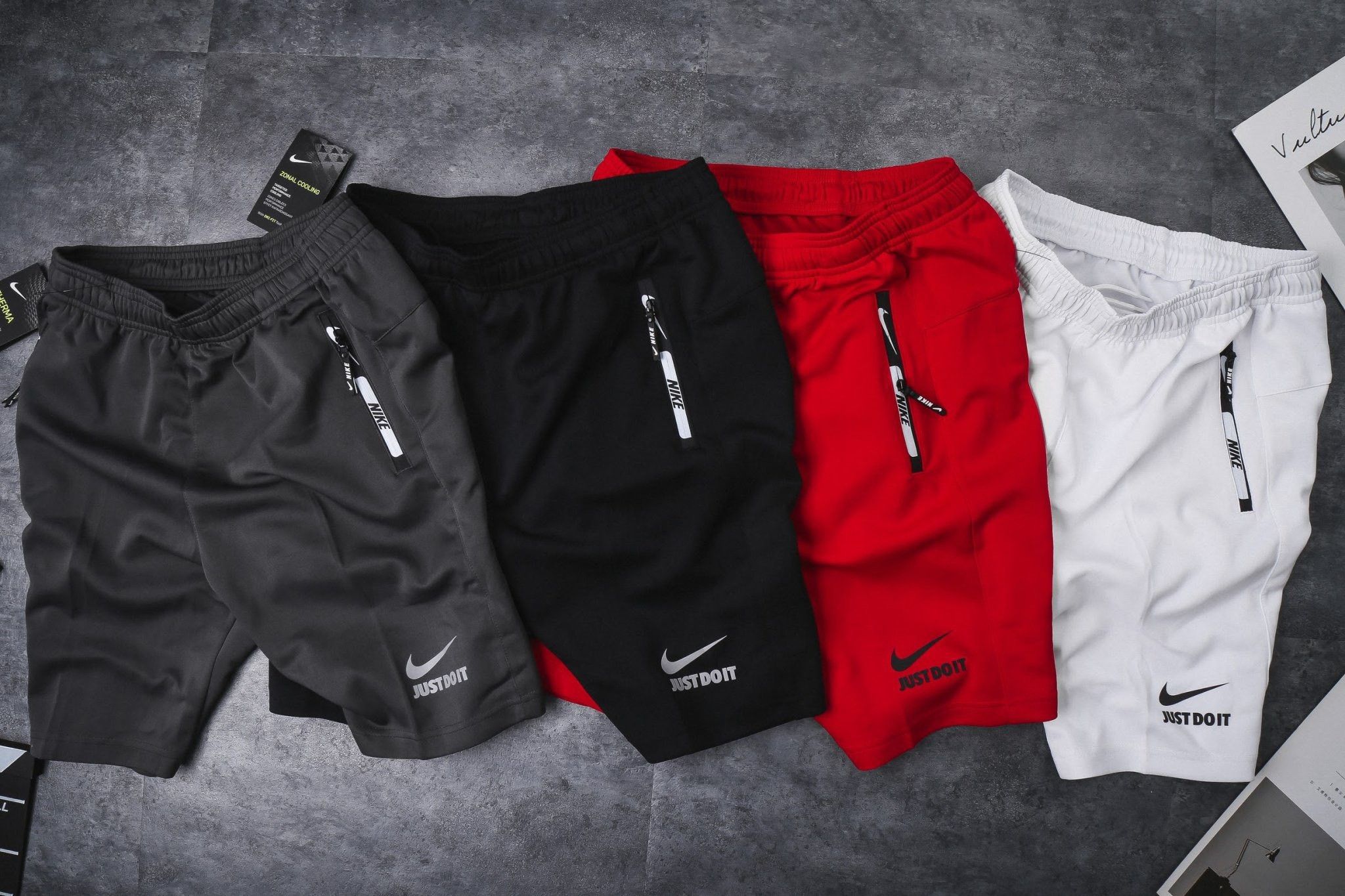 Quần đùi thun Nike Air phối ống