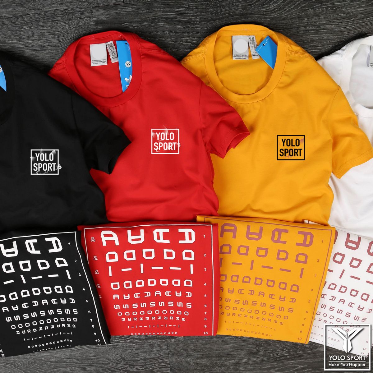 Áo cotton Adidas bảng chữ