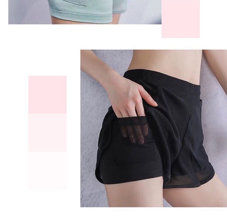 Quần đùi nữ lưới ống