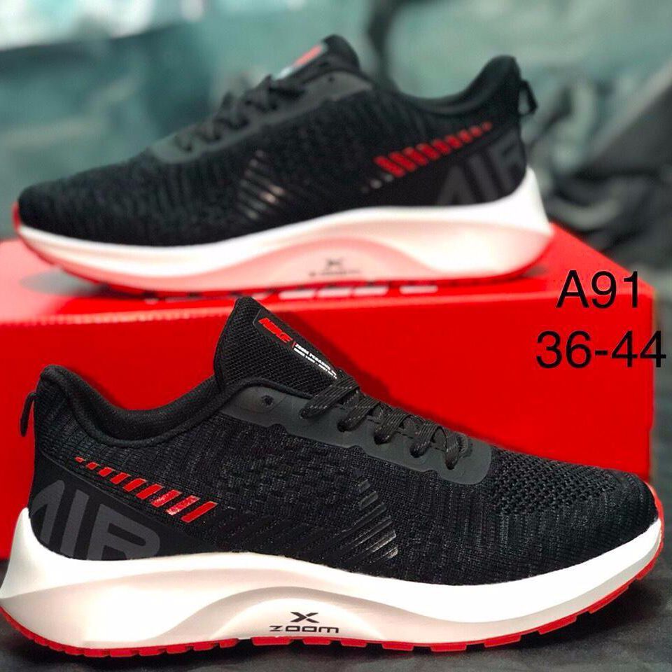 Giày Nike zoom logo đỏ đen 38