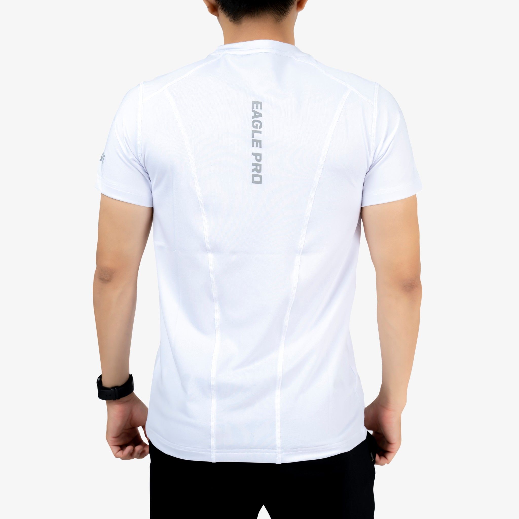 Áo nam Eagle Pro in lưng - Trắng