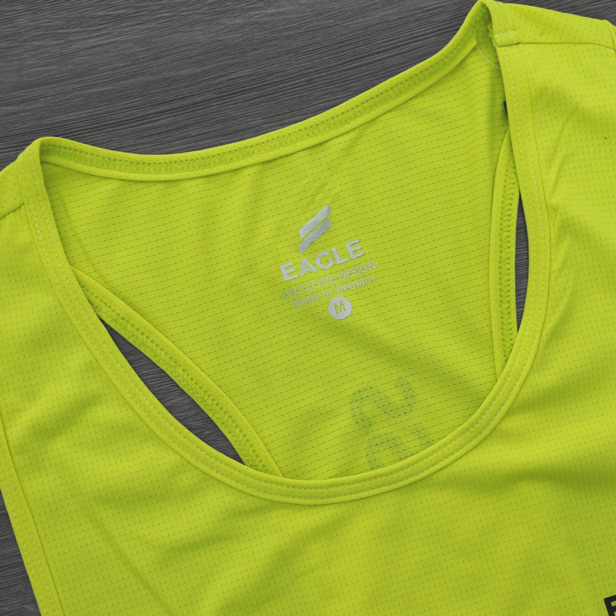 Áo tanktop nữ Eagle Fitness in lưng - Vàng