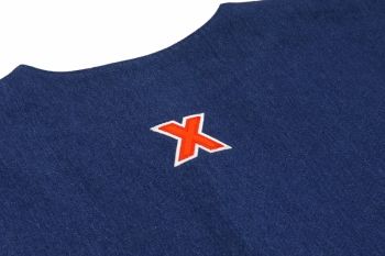 Áo Oostock Cotton Baseball Jeresey Denim & Orange