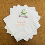 


																	 Khăn giấy ăn in logo SANG CAFE 