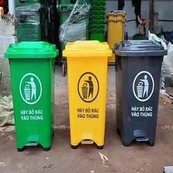 Thùng rác BPG60L-FO dậm chân (không bánh)