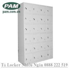 Tủ locker 24 ngăn 6 tầng 3 khoang