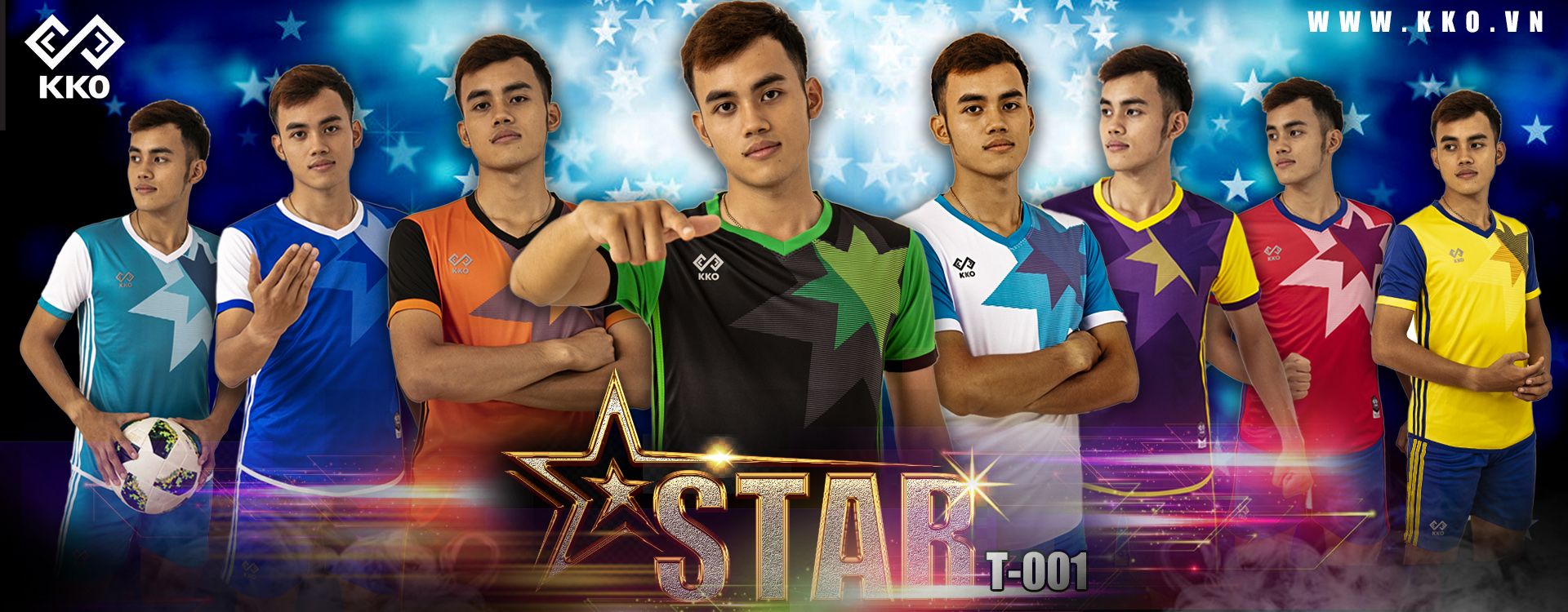 Áo Đấu Star Đen - Xanh Lá