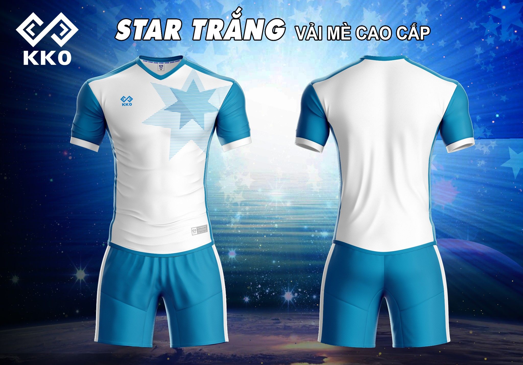 Áo Đấu Star Trắng Da