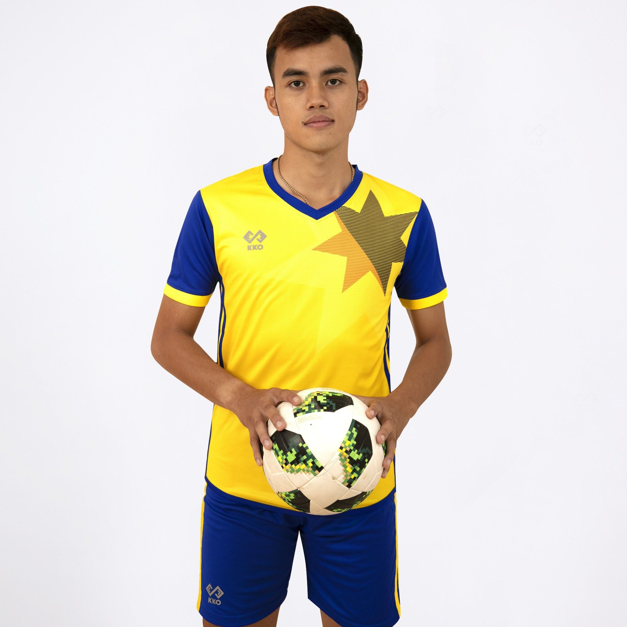 Áo Đấu Star Vàng - Xanh Bích