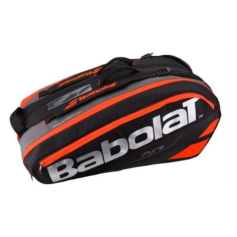 TÚI TENNIS BABOLAT PURE BLACK/FLUO RED 12 PACK BAG (751133)