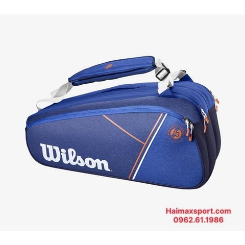 Túi Tennis Wilson Super Tour Roland Garros 9 Pack (WR8018201001)