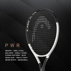 Vợt Tennis Head Speed PWR 2024 255g (16 x 19)