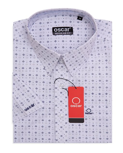 Áo sơ mi nam Oscar tay ngắn OCMSCSDWHT029