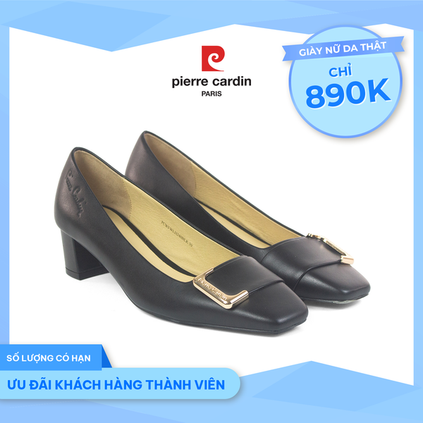 [RE-NEW] Giày Nữ Cao Gót Da Thật Pierre Cardin - PCWFWLH 240 (+4,5cm)